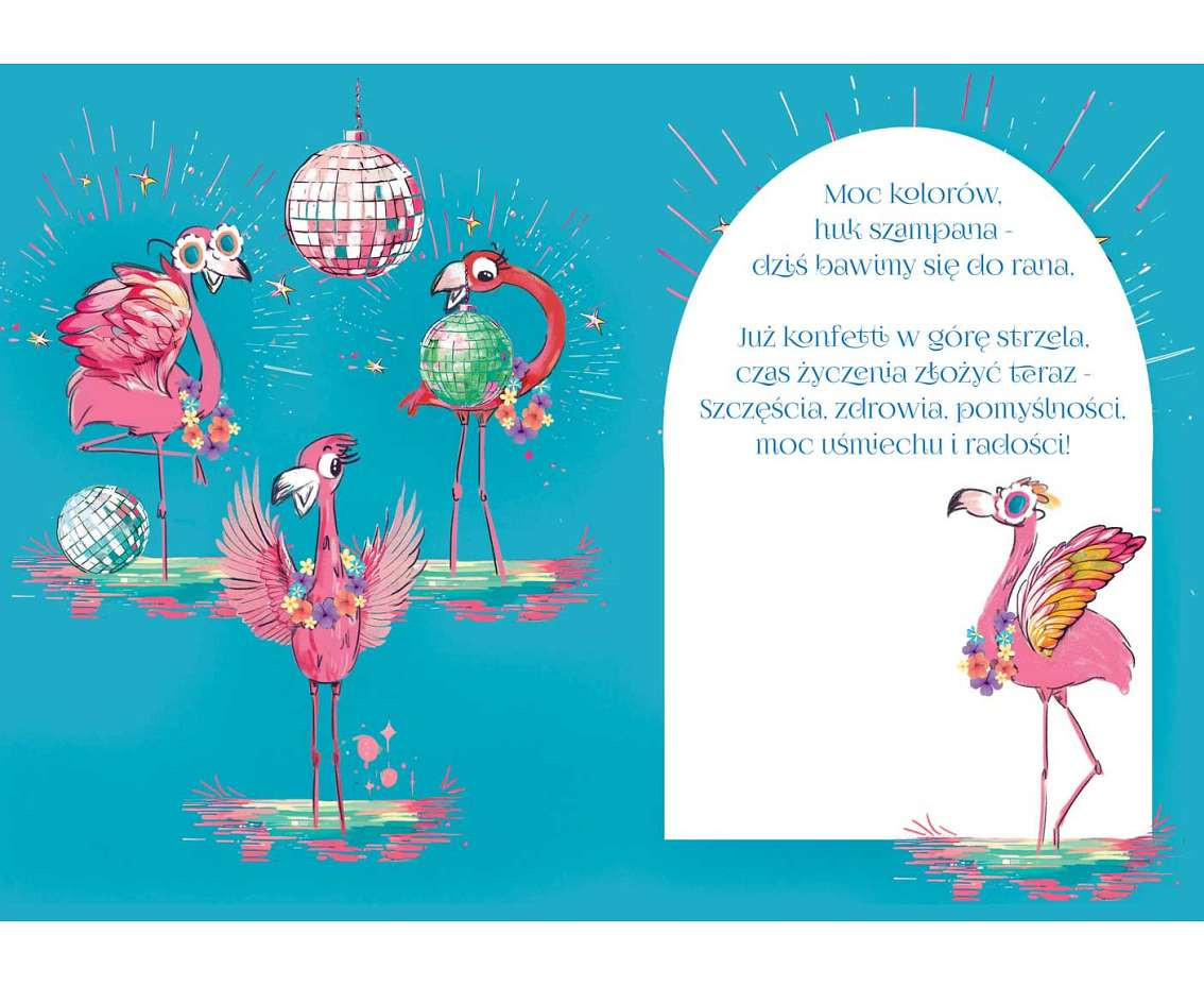 Greeting paper card A5 Party, 1 pc